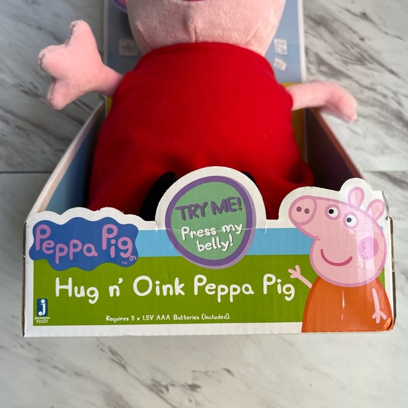 NEW Peppa Pig Hug N' Oink 12" Talking Plush - Picture 9 of 12